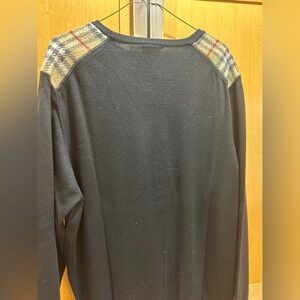 Men's Burberry, London fine Marino wool crewneck sweater size XXL made Italy